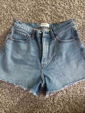 Abercrombie & Fitch Light Blue Denim Cutoff Shorts